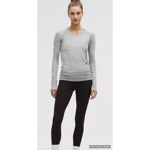 NWOT LULULEMON swiftly tech long sleeve, heather gray sz 4, $80 D16